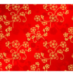 Oriental Chinese New Year cherry blossom seamless pattern background
