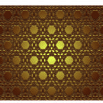 Golden seamless eastern ornament. Vector.